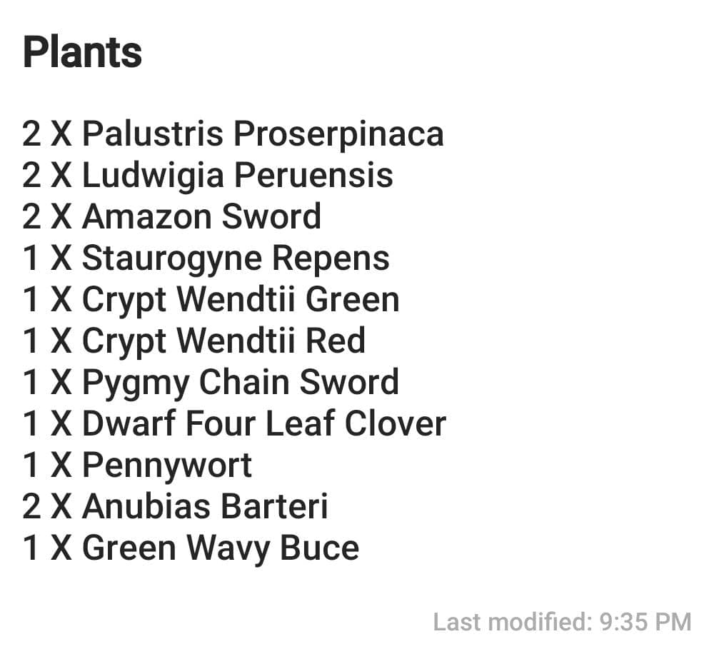 Plants for Amy Daminski